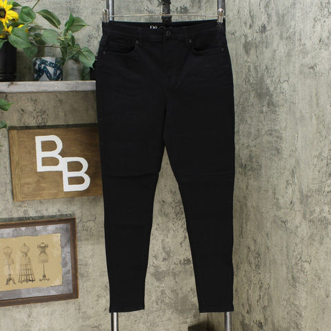 DG2 by Diane Gilman Women's Virtual Stretch Ultra Skinny Jeans Black 6