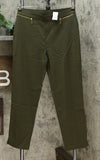 NWT Nina Leonard Womens Ankle Pant With Zipper Pockets. 640478 Large