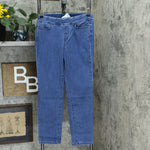 Denim & Co Petite Modern Denim Slim Straight Leg Pull-On Jeans