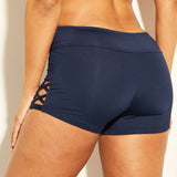 NWT Kona Sol Women's Strappy Side Swim Shorts. AFG65B Small
