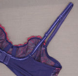 Paramour Women's Ellie Embroidery Unlined Demi Underwire Bra