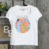 Rebel Girls Women's Alice Ball Short Sleeve Graphic T-Shirt Tee