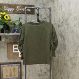 Prologue Women's Ruched Raglan 3/4-Sleeve Crewneck T-Shirt