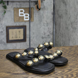 A New Day Women's Didi Embellished Slide Sandals Black 8