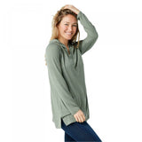 Denim & Co. Plus Size Heavenly Jersey Crossover V-Neck Hoodie