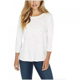 Kirkland Signature Women's 3/4 Sleeve Slub Knit T-Shirt