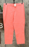 NWT Lemon Way Women's Flawless Twill Scallop Hem Crop Pants 10 14 16