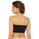 Rhonda Shear 2 Pack Underwire Bandeau Bras Black / Nude Small