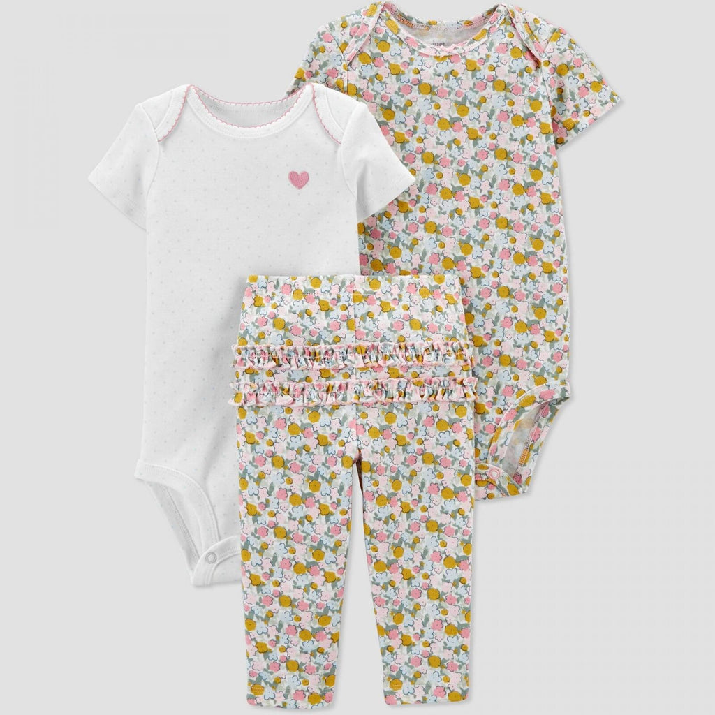 Carter's Just One You® Baby Girls' Floral Top & Bottom Set