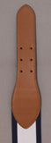 Lauren By Ralph Women's Cornwall II Tan and Navy Stretch Belt