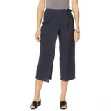 MarlaWynne WynneLayers Women's Cropped Crepe Wrap Pants