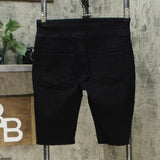 DG2 by Diane Gilman Classic Stretch Pull On Bermuda Shorts Black Petite Small