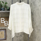 MarlaWynne WynneLayers Women's Plus Size Sheer Gauzy Unstructured Shirt