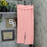 AnyBody Women's Crinkle Knit Wide Leg Pants