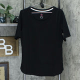 Isaac Mizrahi Live! Essentials Mizrahi Live! Pima Cotton T-Shirt Black Medium