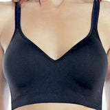 Rhonda Shear Leisure Bra With Back Closure Black Large