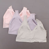 Rhonda Shear 3 Pack Jacquard Ahh Bras with Removable Pads Pastels XL