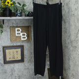 Denim & Co. Women's Pull On Wide Leg Beach Pants Black Medium