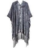 Echo Women's Floral Velvet Burnout Ruana
