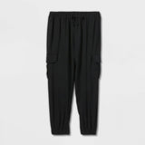 Art Class Girls' Utility Jogger Black L