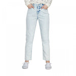 Wild Fable Women's Striped High-Rise Bleached Railroad Mom Jean