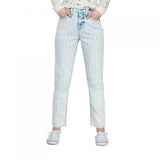 Wild Fable Women's Striped High-Rise Bleached Railroad Mom Jean