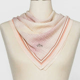 A New Day Honeycomb Geo Print Square Bandana Scarf with Bee Embroidery