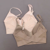Rhonda Shear 2 Pack Mesh Back Detail Molded Cup Bras Mocha/ Pink Small