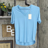 A New Day Women's Short Sleeve V-Neck Drapey T-Shirt GZ3Z1