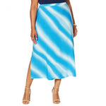 Antthony Women's Plus Size Ocean Waves Tie Dye A-Line Skirt