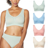 Rhonda Shear 4 Pack Seamless Ahh Bra Sorbet XL