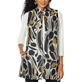 Slinky Brand Women's Jacquard Duster Vest With Pockets