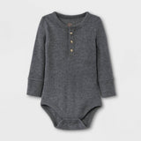 Cat & Jack Baby Boys' Henley Thermal Long Sleeve Bodysuit