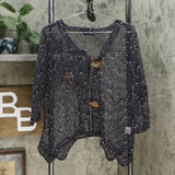 Nina Leonard Women's Coconut Button Bolero Sweater With Tank Top