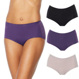 Rhonda Shear Women's 3 Pack Invisible Body Brief Panties