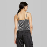 Wild Fable Women's Animal Print V-Neck Cami Top