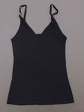 Rhonda Shear Women's Lightweight Everyday V Neck Camisole Black Small