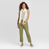 A New Day Women's High Rise Ankle Length Linen Taper Pants