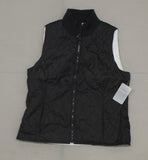 Devon & Jones Women's Quilted Contrast Lining Vest Black Medium