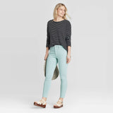 Universal Thread Women's High Rise Skinny Ankle Jeans with Raw Edge Hem