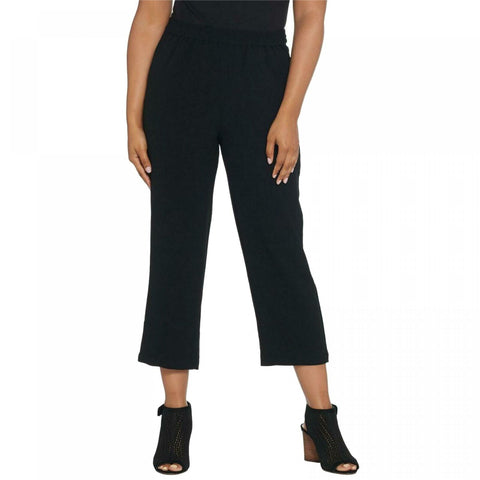 Linea by Louis Dell'Olio Women's Crepe Gauze Crop Pants