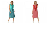 Cuddl Duds Women's Flexwear Tie Front Midi Dress