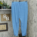 LOGO  by Lori Goldstein Women's French Terry Lounge Pants With Ruched Legs