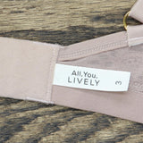 All.you.lively Women's Palm Lace Busty Bralette Brown 3