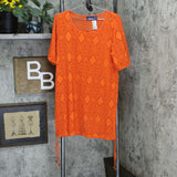 Denim & Co. Women's Knit Elbow Sleeve Open Work Beach Cover-Up