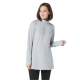 Cuddl Duds Plus Size Comfortwear Half Zip Sweatshirt with Thumbholes