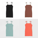 Wild Fable Women's Sleeveless Tie Strap Rib Knit Dress