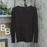 JM Collection Women's Button Cuff V-Neck Pullover Sweater