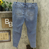 Colleen Lopez Women's Plus Size Side Stripe Skinny Jeans