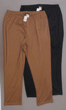 Slinky Brand Women's Plus Size 2 Pack Knit Ponte Skinny Pants